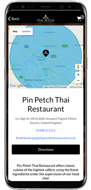 Pin-Petch Thai Restaurant Newport Pagnell Apps